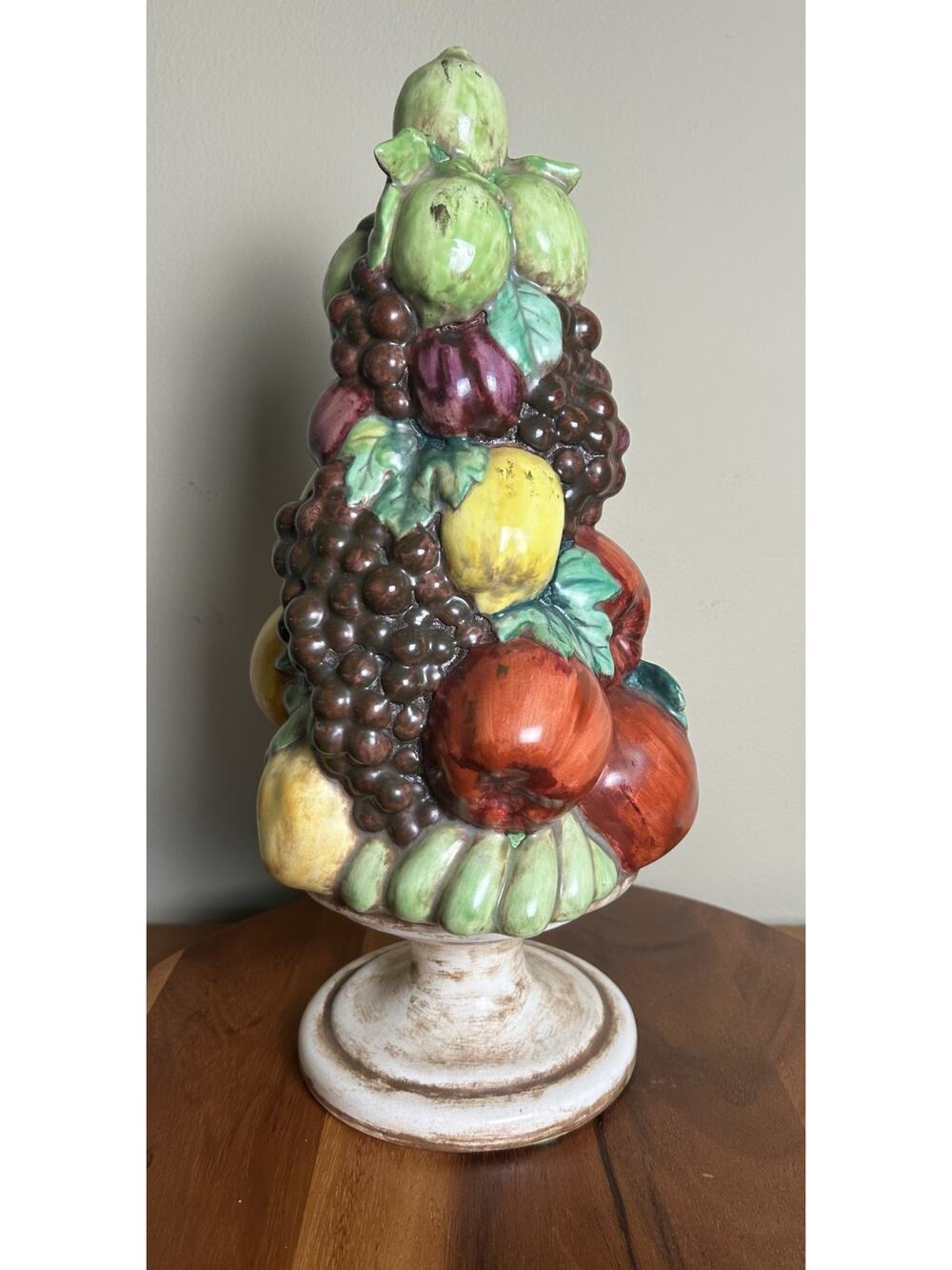 MCM, signed 1956 - Holland Mold Ceramic Fruit Topiary Centerpiece